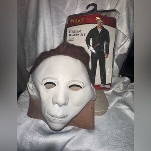 Spirit Green Jumpsuit Costume and Mask